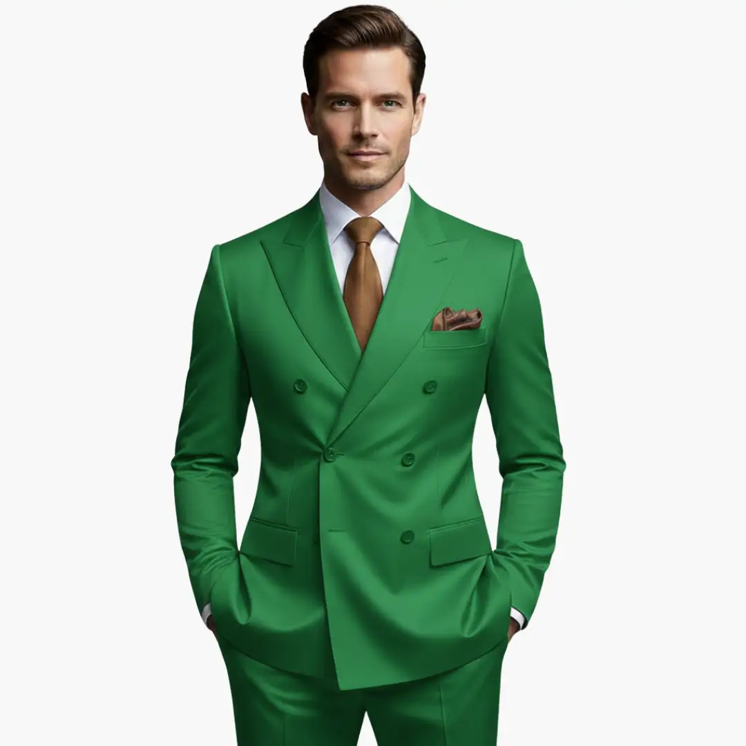 Fabian | Costume de mariage pour homme avec revers et design croisé