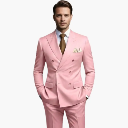 Fabian | Costume de mariage pour homme avec revers et design croisé