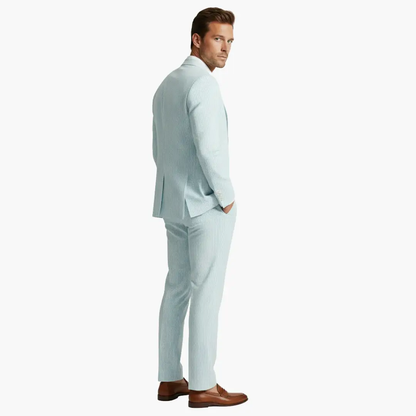 Fernando | Traje de verano para hombre con rayas finas y dos piezas