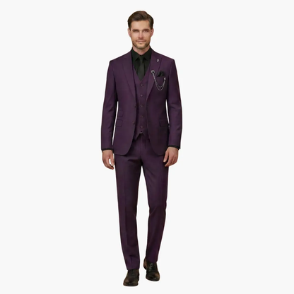 Salvador | Costume de mariage pour homme avec gilet et revers cranté