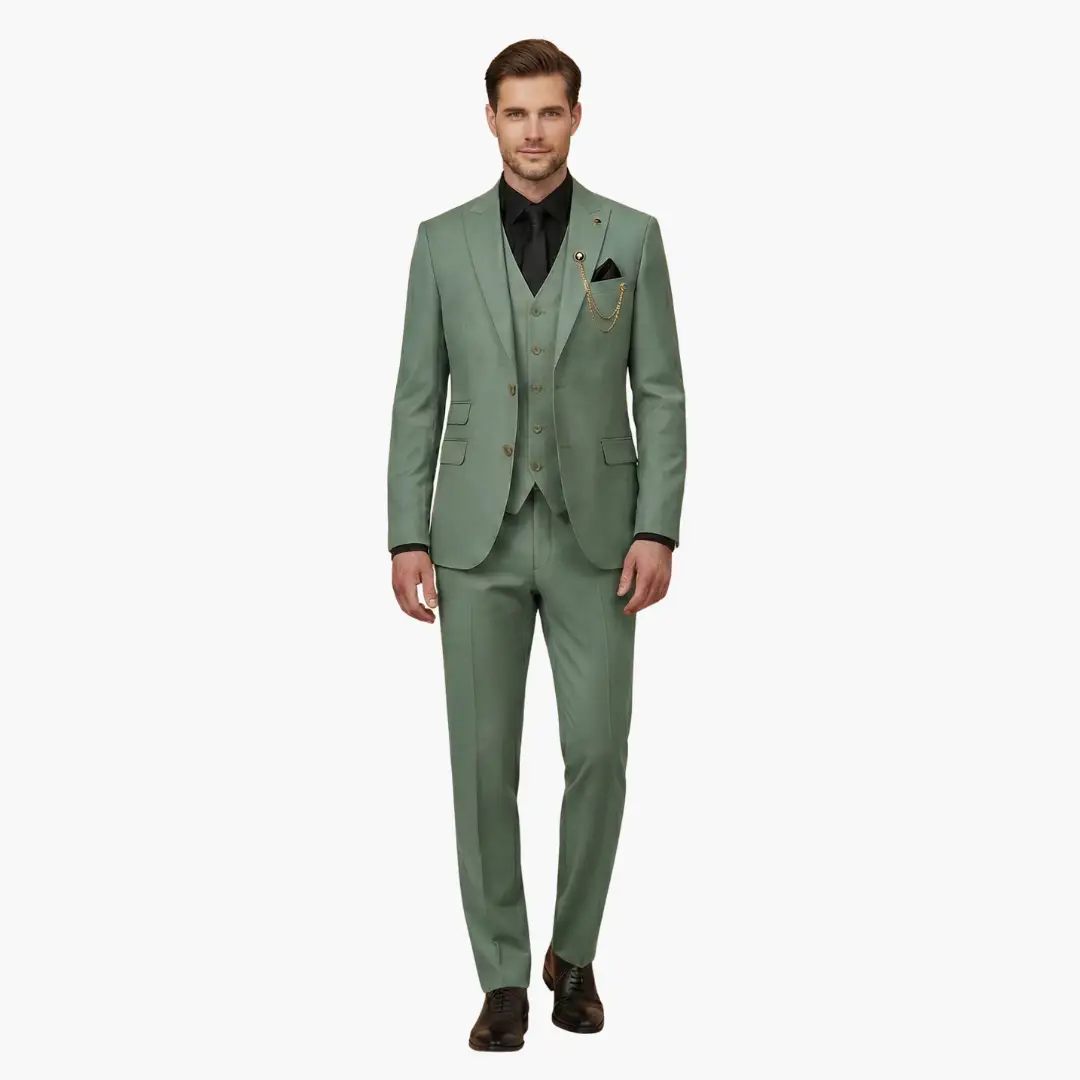 Salvador | Costume de mariage pour homme avec gilet et revers cranté