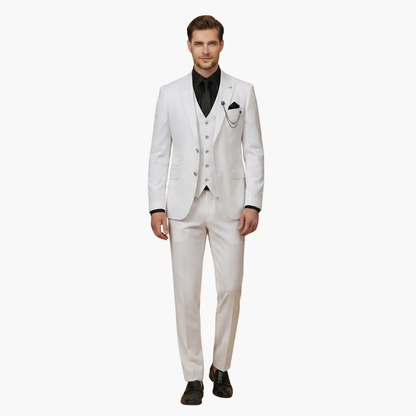 Salvador | Costume de mariage pour homme avec gilet et revers cranté