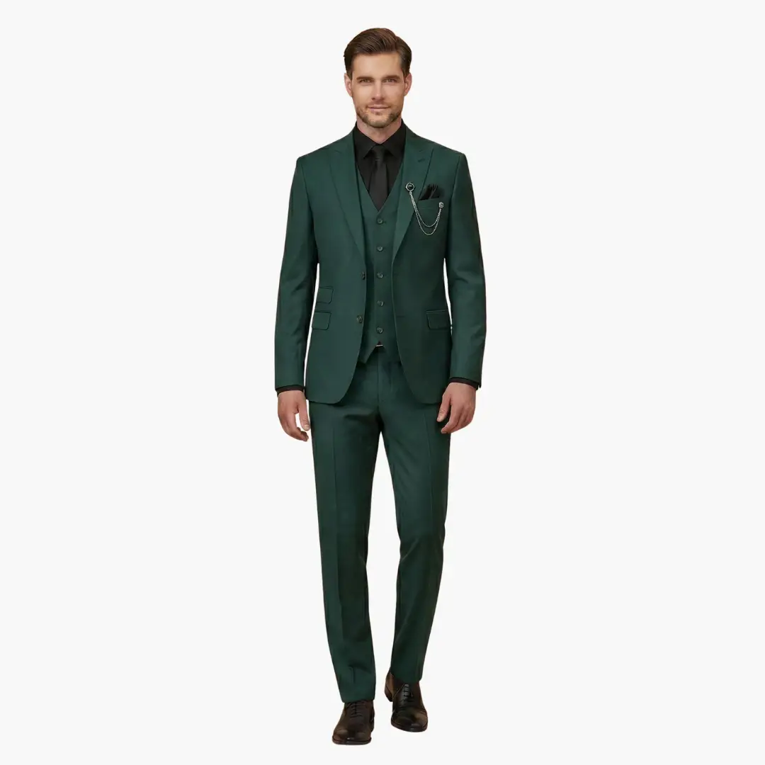 Salvador | Costume de mariage pour homme avec gilet et revers cranté