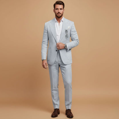 Agustin| Costume deux pièces pour homme avec pantalon droit
