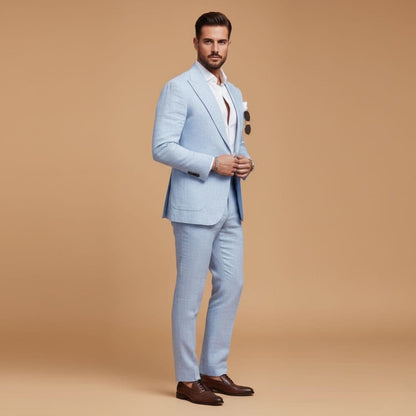 Agustin| Costume deux pièces pour homme avec pantalon droit