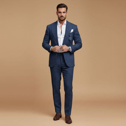 Agustin| Costume deux pièces pour homme avec pantalon droit