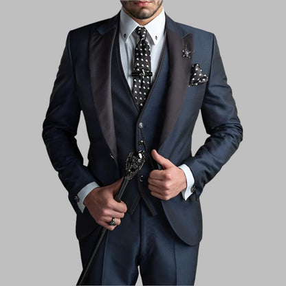 Diego | Traje de boda de tres piezas para hombre con diseño formal