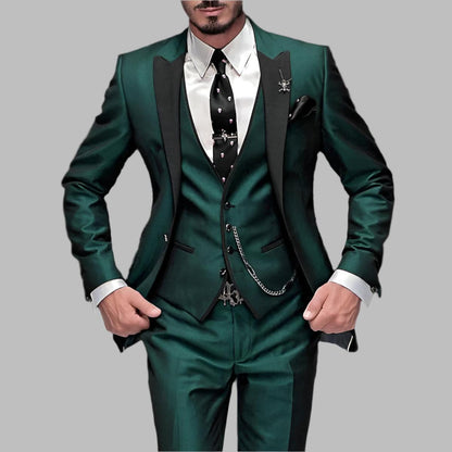 Diego | Traje de boda de tres piezas para hombre con diseño formal