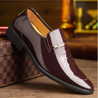 Kalem | Elegant slip-on men's loafers with a shiny finish