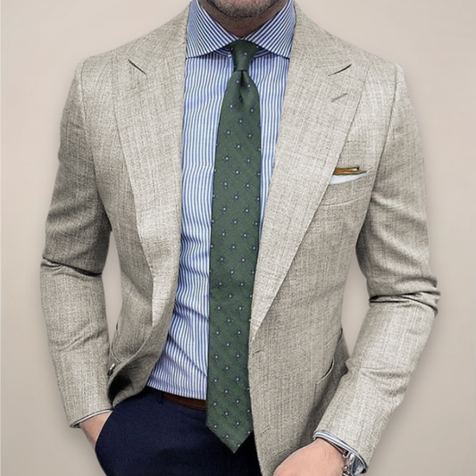 Cipriano | Chaqueta para hombre con textura y corte recto