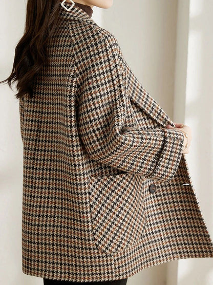 Naila | Primavera Blazer oversize a cuadros para mujer
