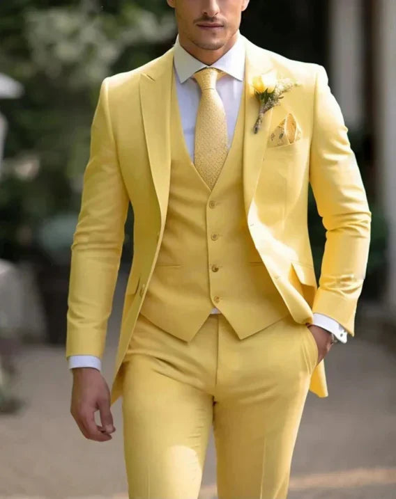 Eduardo | Traje para hombre de tres piezas con chaqueta y pantalón clásico