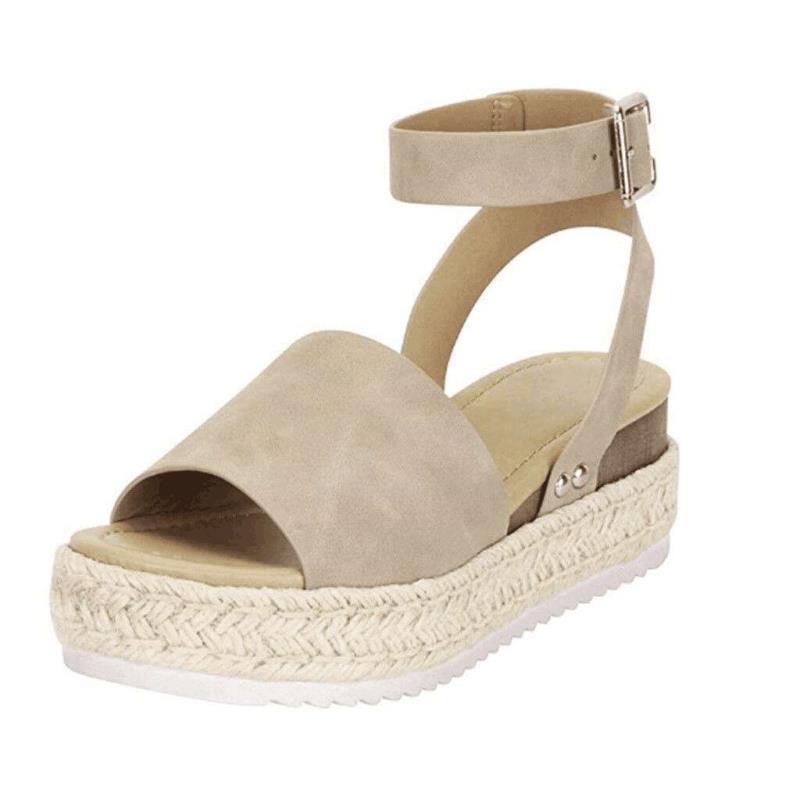 Amelia | Sandalias de mujer de primavera con plataforma y hebilla