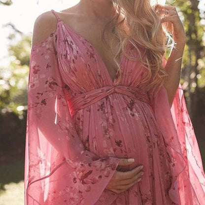 Odalys | Women's Floral Print Long Dress | Elegant