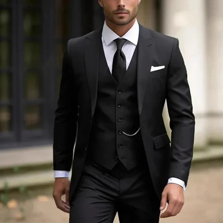 Elian | Traje de tres piezas para hombre y blazer recto