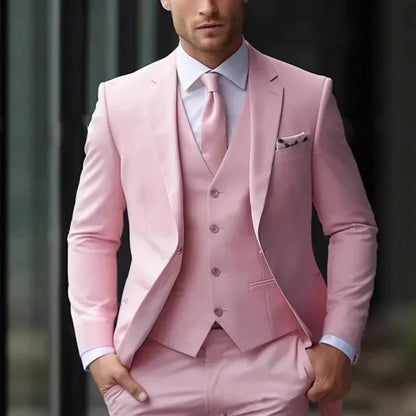 Eduardo | Traje para hombre de tres piezas con chaqueta y pantalón clásico