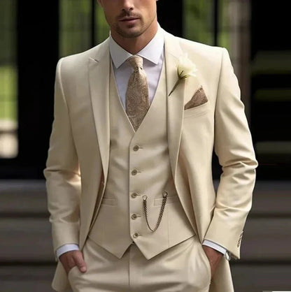 Elian | Traje de tres piezas para hombre y blazer recto