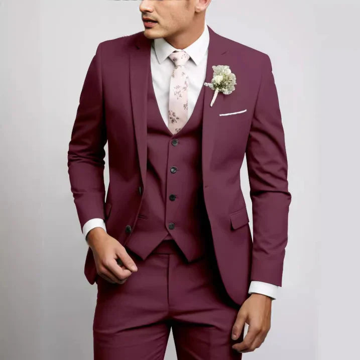 Elio | Traje para hombre de tres piezas con chaleco