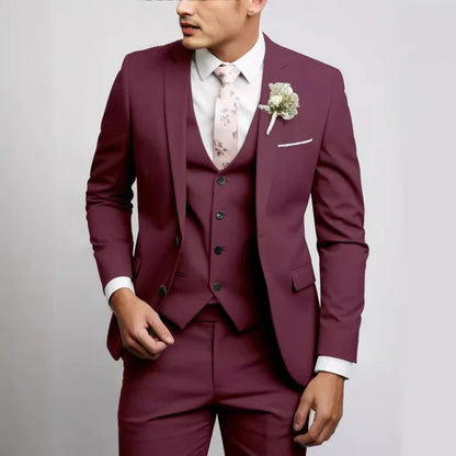 Elio | Traje para hombre de tres piezas con chaleco