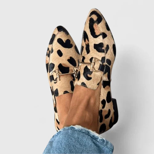 Oliana | leopard print orthopedic loafers