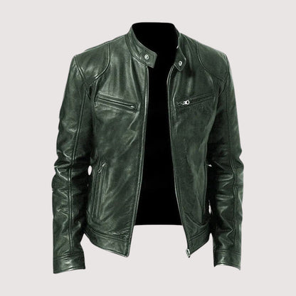 Mark | Chaqueta Biker Ajustada con Cremallera