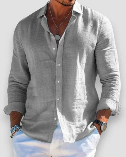 Naviro | Men's long-sleeve button-up shirt