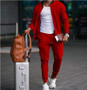 Casiano | Conjunto de viaje para hombre con chaqueta y joggers ajustados | Dinámico