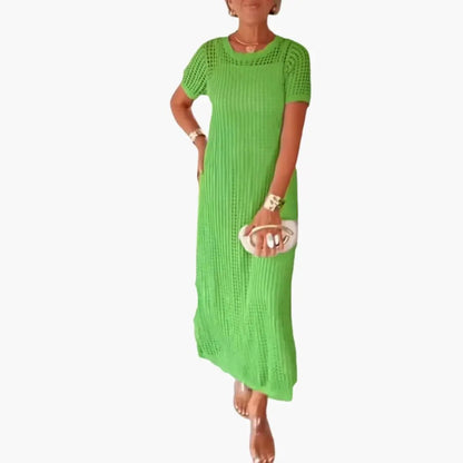 Sonia | Robe longue pour femme avec ajourés et doublure