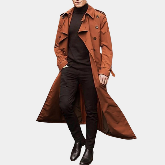 Blas | Abrigo trench elegante con cinturón para hombre