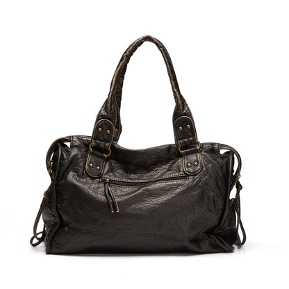 Raquel | Large Shoulder Bag with Pockets and Zipper