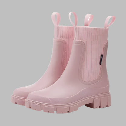 Botas impermeables de invierno con paneles acanalados