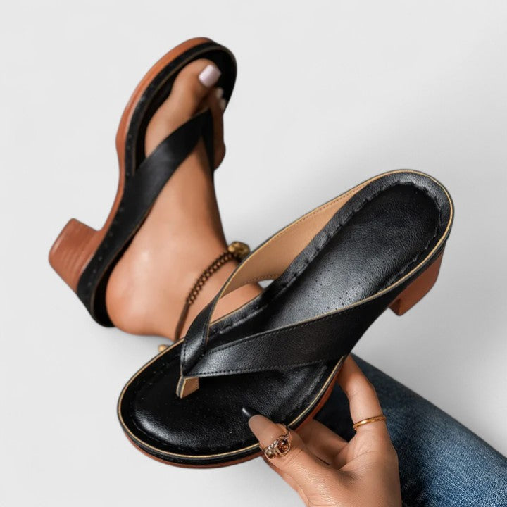 Amapola | Tacones ortopédicos con diseño abierto y cuña