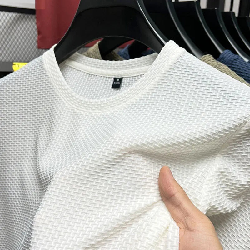 Hugo | Camiseta con textura y diseño con cuello redondo