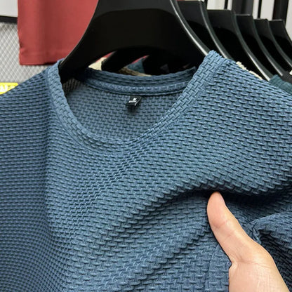 Hugo | Camiseta con textura y diseño con cuello redondo