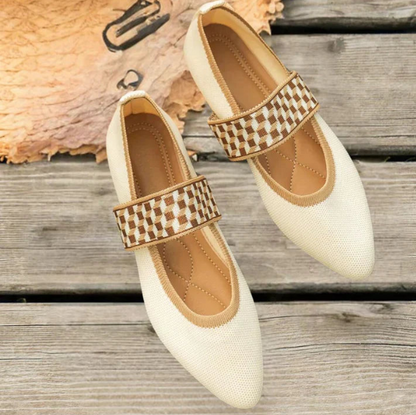 Rebeca | Bailarinas estampadas de primavera para mujer con tira