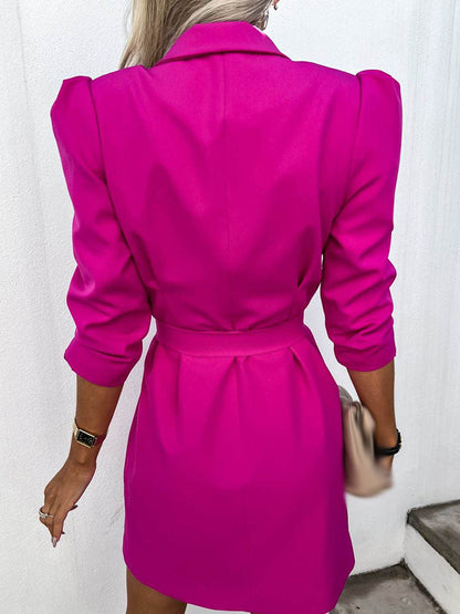 Sophie | Vestido blazer para mujer con cinturón y botones