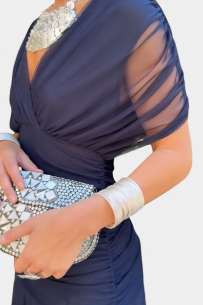 Laura | Vestido maxi de verano para mujer con escote en V elegante