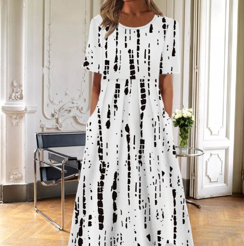 Amapola | Women's summer midi dress with botanical print
