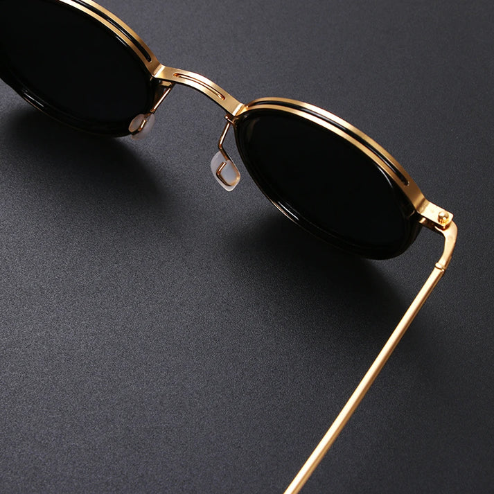 Laureano | Gafas de sol redondas con montura metálica