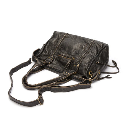 Raquel | Large Shoulder Bag with Pockets and Zipper