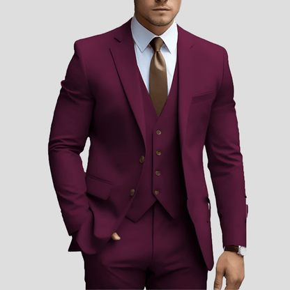 Manuel | Traje para hombre de tres piezas con chaqueta y pantalón slim