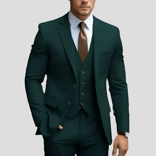 Manuel | Traje para hombre de tres piezas con chaqueta y pantalón slim