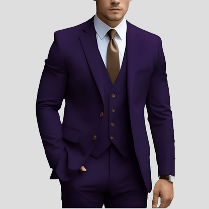 Manuel | Traje para hombre de tres piezas con chaqueta y pantalón slim