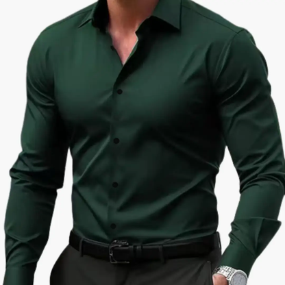José | Slim fit men's shirt with buttons and long sleeves
