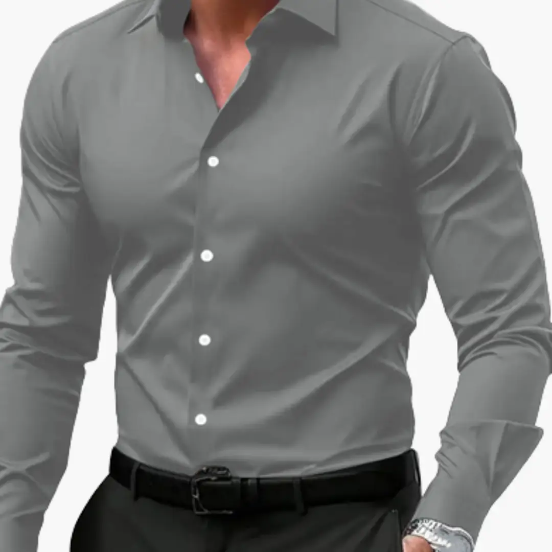 José | Slim fit men's shirt with buttons and long sleeves