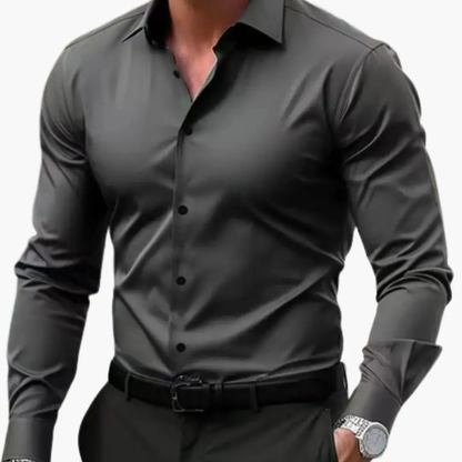 José | Slim fit men's shirt with buttons and long sleeves