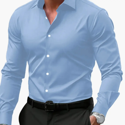 José | Slim fit men's shirt with buttons and long sleeves
