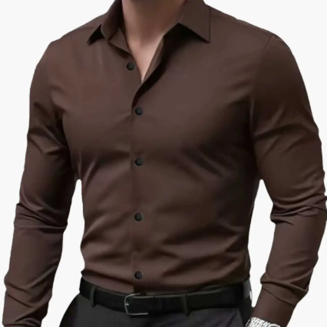 José | Slim fit men's shirt with buttons and long sleeves