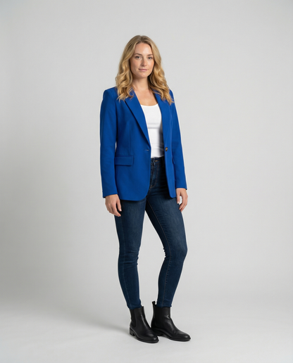 Rosabella | Women's One-Button Blazer with Classic Lapel | Refined