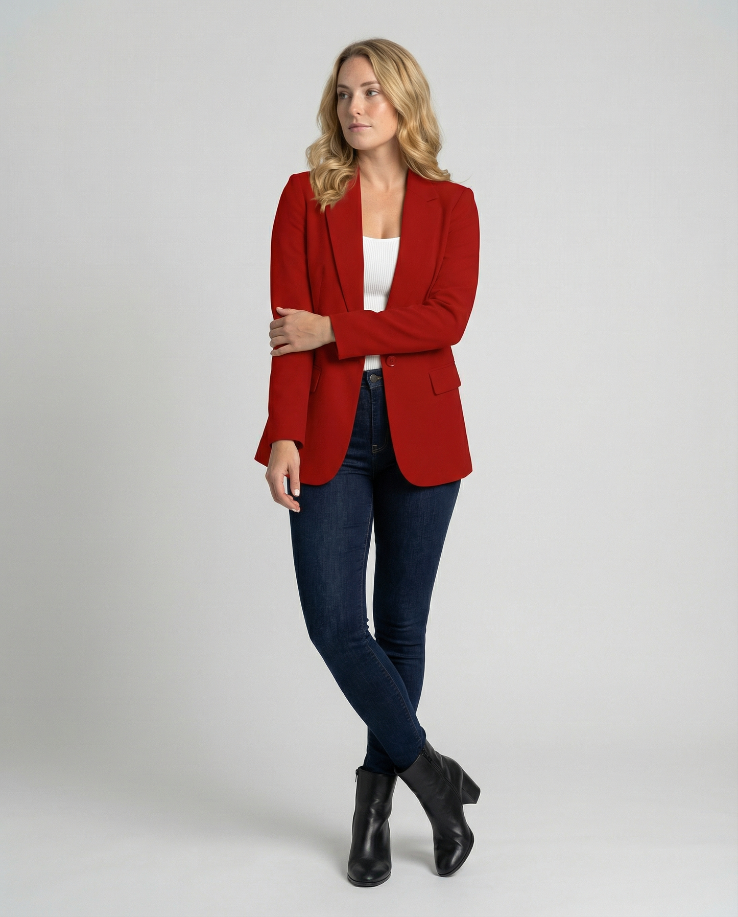 Rosabella | Women's One-Button Blazer with Classic Lapel | Refined